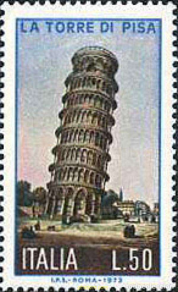 Sellos: 131144 MNH ITALIA 1973 LA TORRE DE PISA