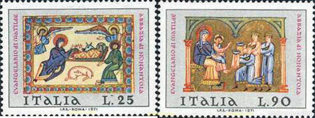 Sellos: 130911 MNH ITALIA 1971 NAVIDAD