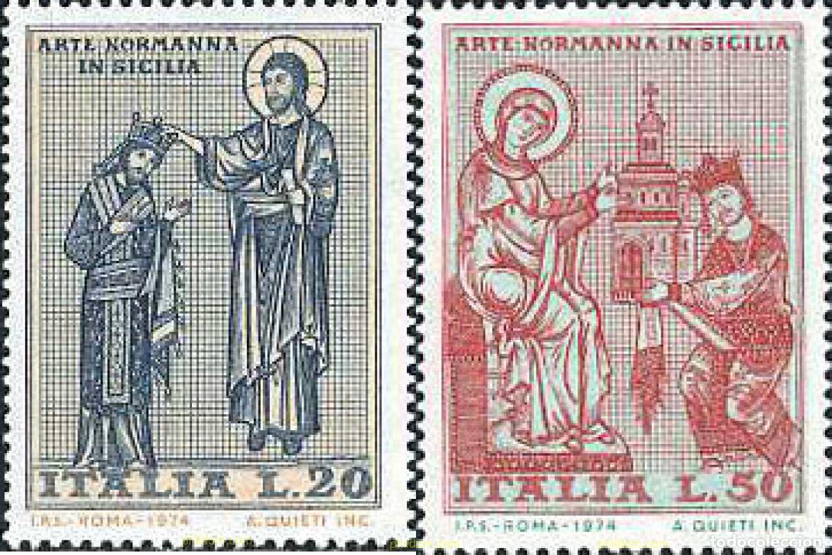 Sellos: 131161 MNH ITALIA 1974 ARTE NORMANDO EN SICILIA