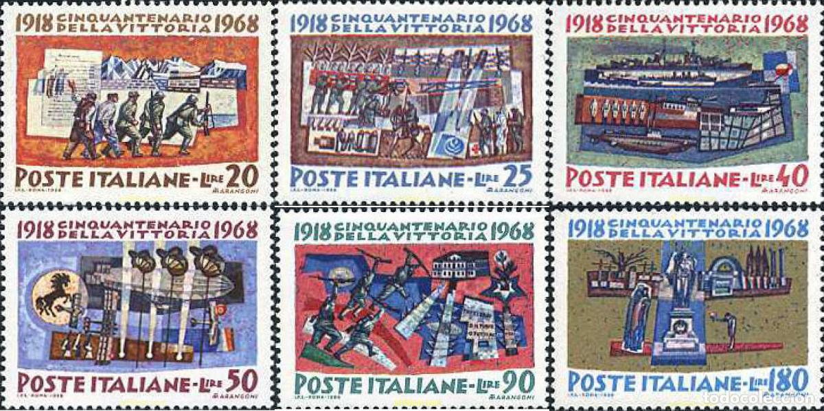 Sellos: 130767 MNH ITALIA 1968 50 ANIVERSARIO DE LA VICTORIA