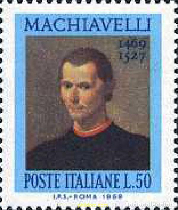 Sellos: 130774 MNH ITALIA 1969 5 CENTENARIO DEL NACIMIENTO DE NICOLAS MACHIAVELLI