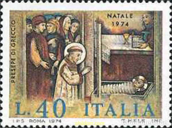 Sellos: 131191 MNH ITALIA 1974 NAVIDAD