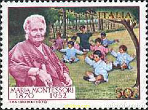 Sellos: 130783 MNH ITALIA 1970 CENTENARIO DEL NACIMIENTO DE MARIA MONTESSORI