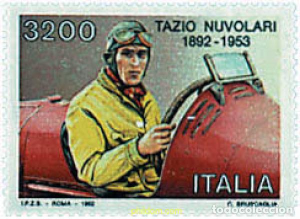 Sellos: 78111 MNH ITALIA 1992 CENTENARIO DE TAZIO NUVOLARI