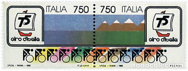 Sellos: 124672 MNH ITALIA 1992 75 ANIVERSARIO DEL GIRO D'ITALIA