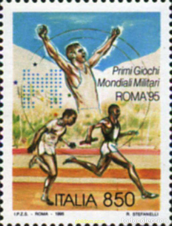 Sellos: 67098 MNH ITALIA 1995 PRIMEROS JUEGOS MILITARES MUNDIALES ROMA-96