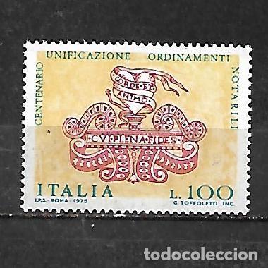 Sellos: 1975: Centenario de la unificaci&oacute;n de las leyes notariales (MNH**)
