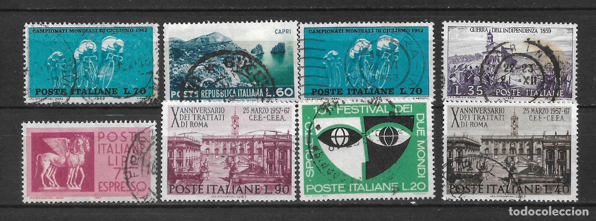 Sellos: italia lote 8 sellos usados- 8/22