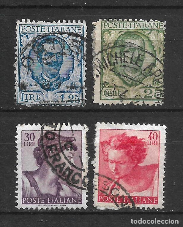 Sellos: italia lote 4 sellos usados- 8/22