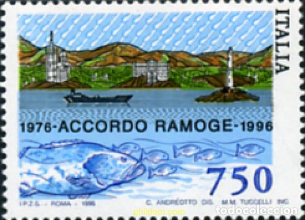 Sellos: 67102 MNH ITALIA 1996 20 ANIVERSARIO DEL ACUERDO RAMOGE