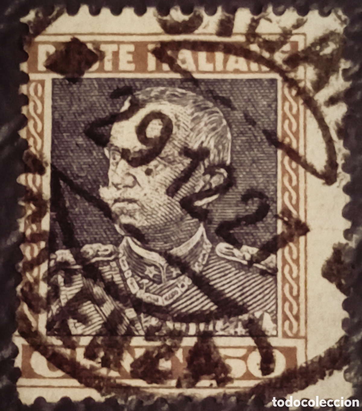 Stamps: Italia 1926/29 &middot; V&iacute;ctor Manuel III &rdquo;Uniforme&rdquo; &middot; 1.50L &middot; Scott 189 &middot; Usado