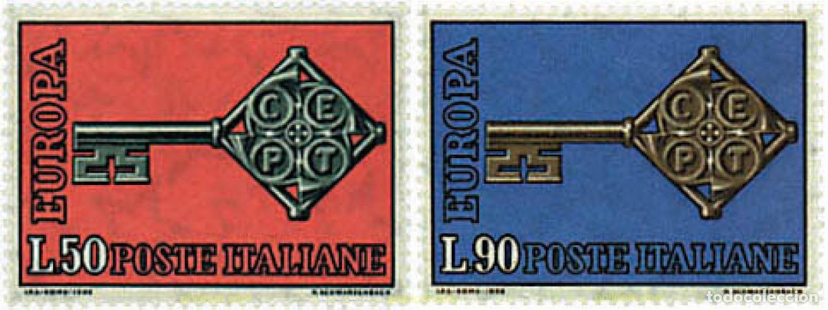 Sellos: 62163 MNH ITALIA 1968 EUROPA CEPT 1968 - LLAVE DORADA