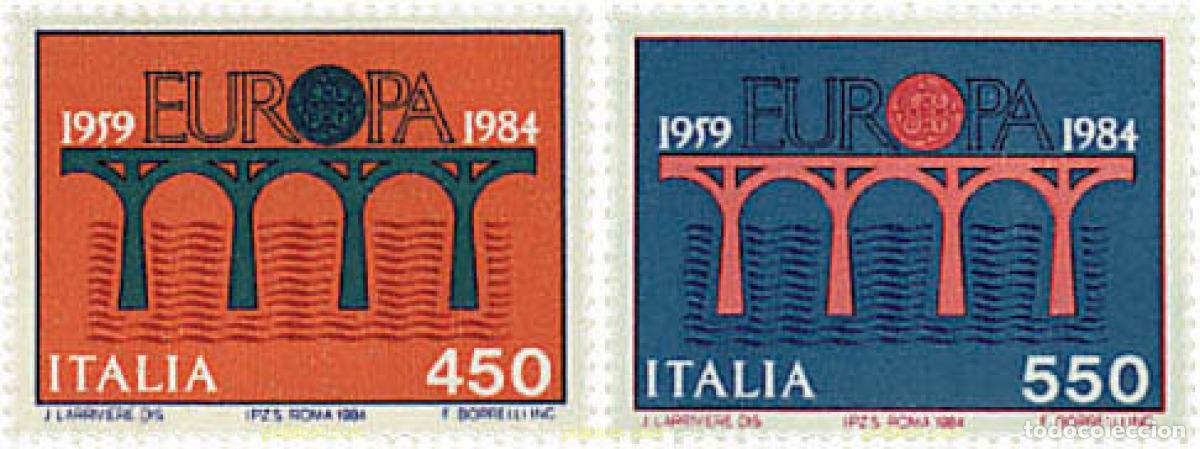 Sellos: 62569 MNH ITALIA 1984 EUROPA CEPT. 25 ANIVERSARIO DE LA CEPT