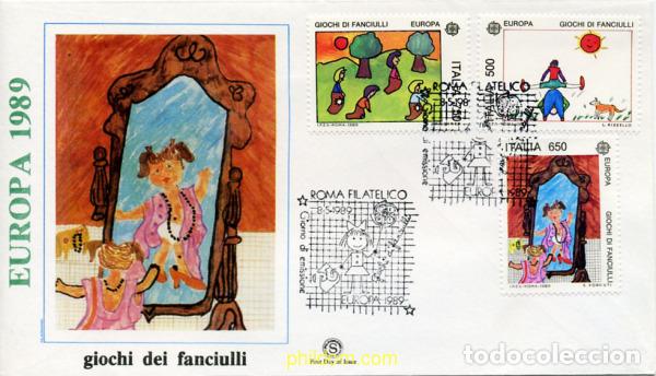 Sellos: 24192 MNH ITALIA 1989 EUROPA CEPT. JUEGOS INFANTILES
