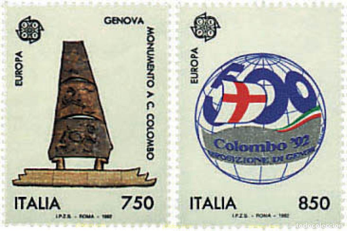 Sellos: 65902 MNH ITALIA 1992 EUROPA CEPT. 500 ANIVERSARIO DEL DESCUBRIMIENTO DE AMERICA