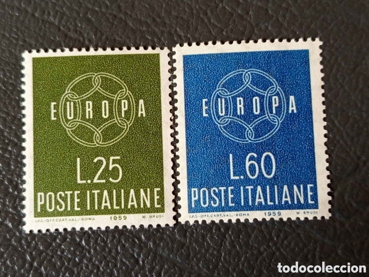 Stamps: ITALIA 1959 &mdash; Europa CEPT &mdash; Pareja 25L + 60L &mdash; MNH &mdash; Poste Italiane