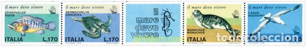 Sellos: 6979 MNH ITALIA 1978 PROTECCION DE LOS MARES