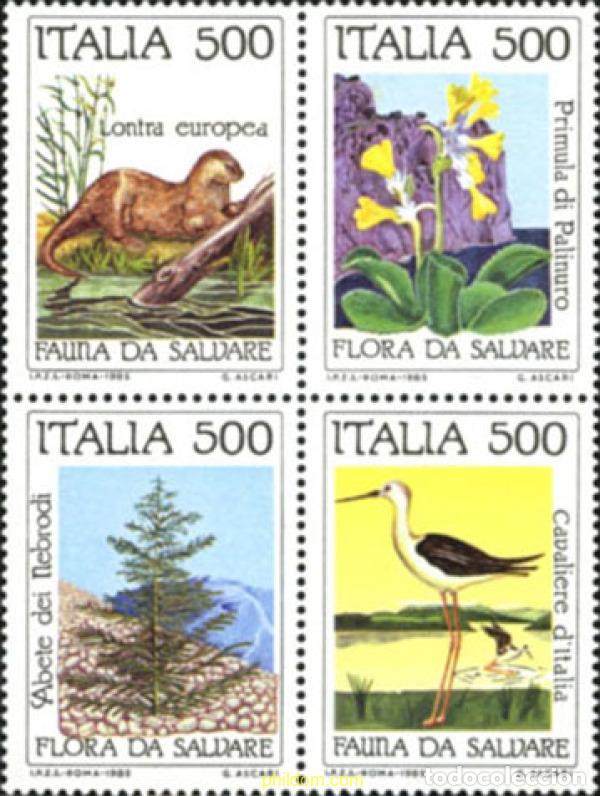 Sellos: 4968 MNH ITALIA 1985 PROTECCION DE LA NATURALEZA