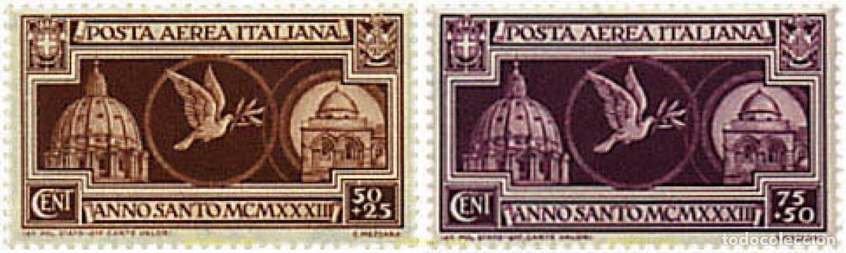 Sellos: 217105 HINGED ITALIA 1933 A&Ntilde;O SANTO
