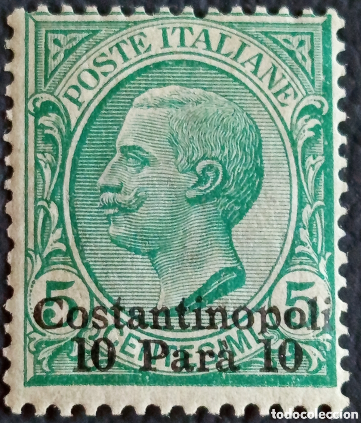 Sellos: Italia Levante Costantinopoli 1909 Vittorio Emanuele 10 Para MH Sassone 1