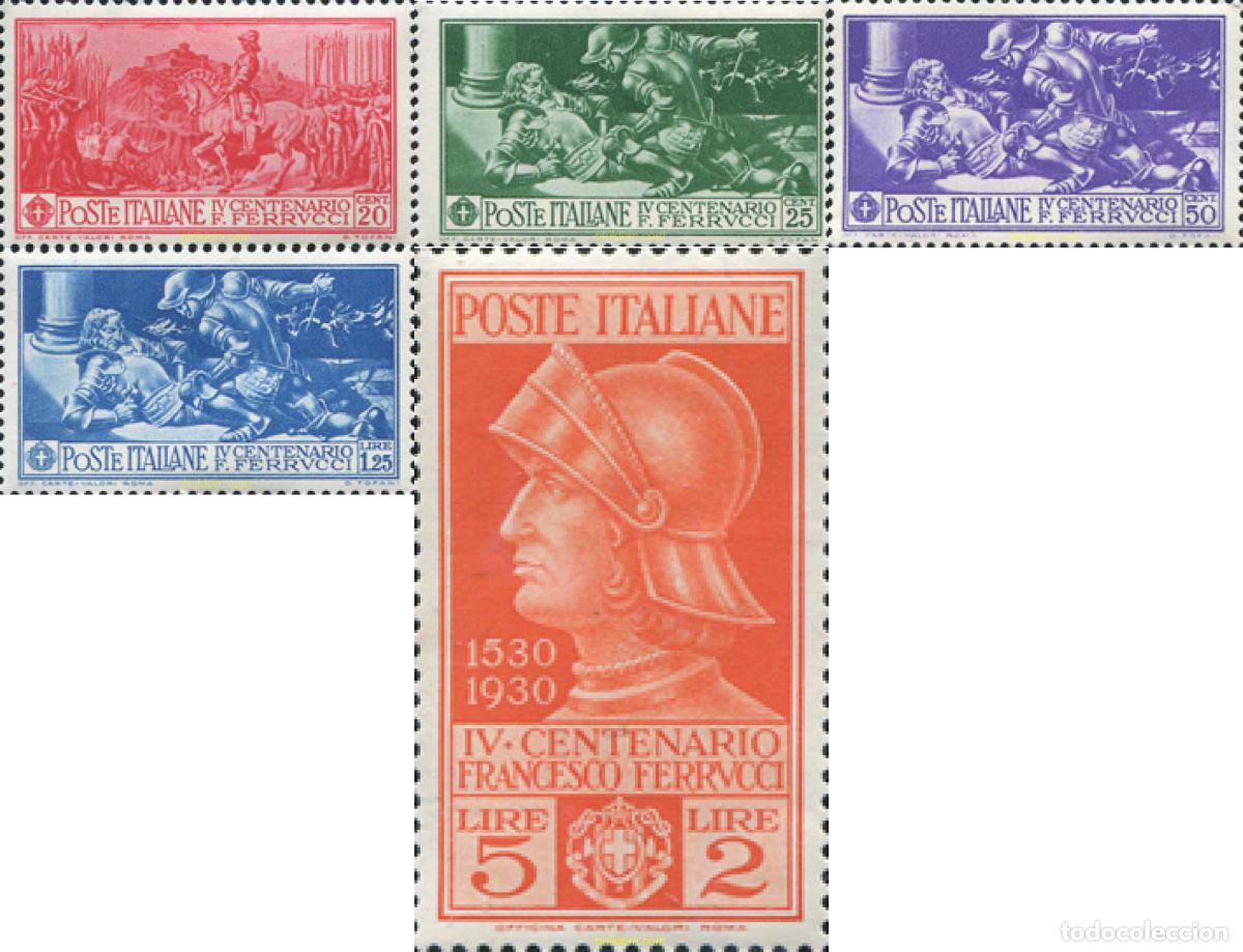Sellos: 615880 HINGED ITALIA 1930 400 ANIVERSARIO DE LA MUERTE DE FRANCESCO FERRUCCI