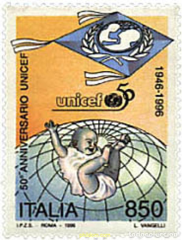 Briefmarken: 634019 MNH ITALIA 1996 50 ANIVERSARIO DE LA UNICEF
