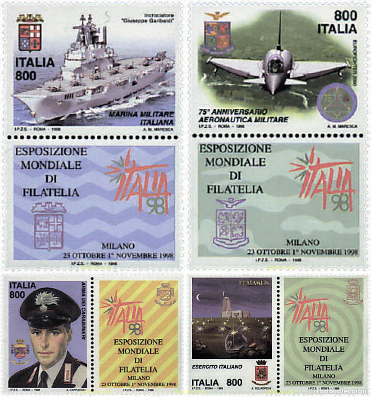 Sellos: 331895 MNH ITALIA 1998 ITALIA 98. EXPOSICION FILATELICA INTERNACIONAL