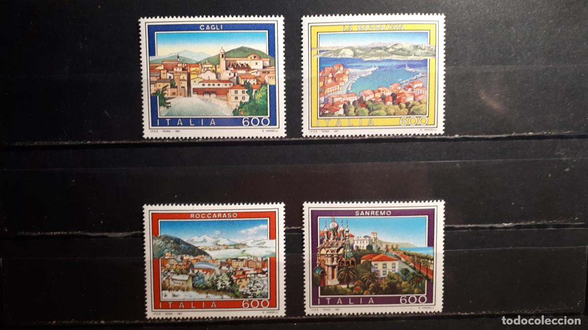 Sellos: ITALIA. A&Ntilde;O 1991. **. YVERT 1901/4