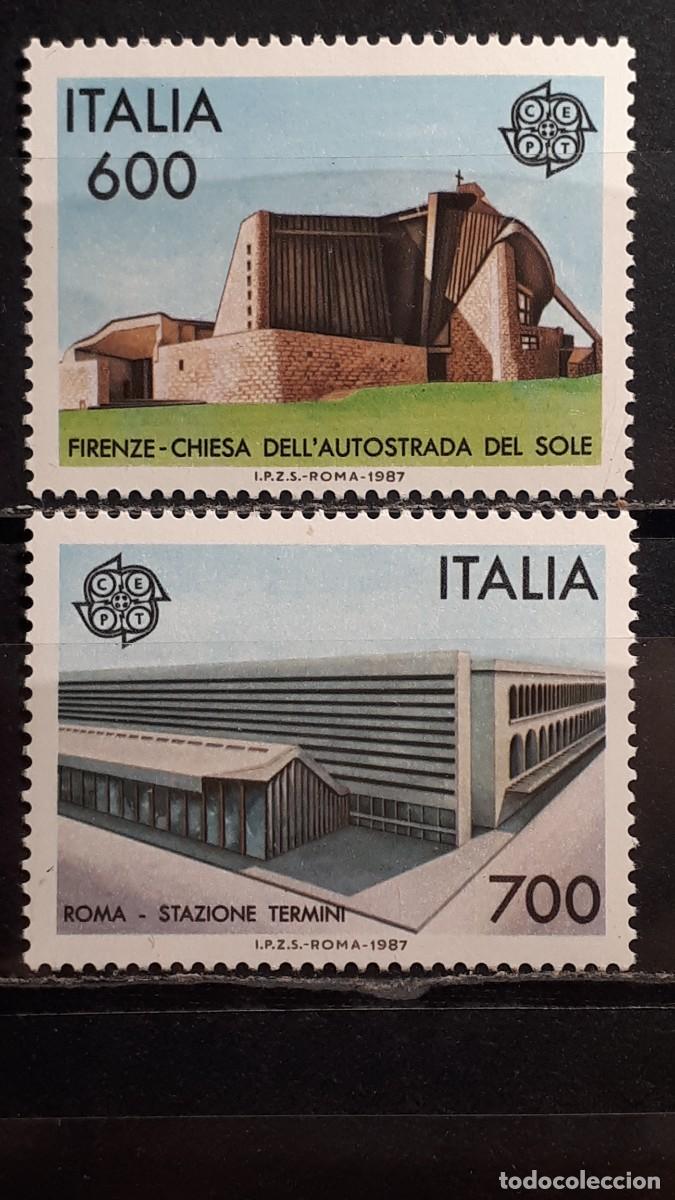 Sellos: ITALIA. A&Ntilde;O 1987. **. YVERT 1742/3