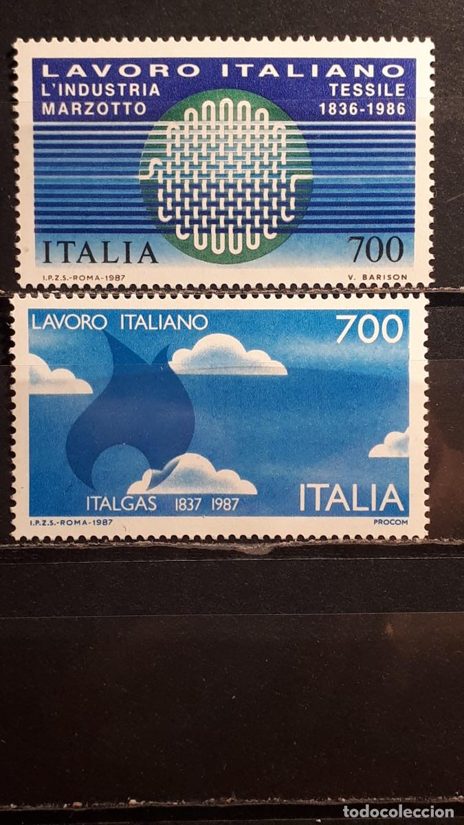 Sellos: ITALIA. A&Ntilde;O 1987. **. YVERT 1735/6