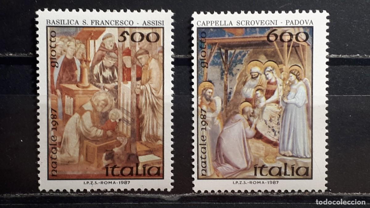 Sellos: ITALIA. A&Ntilde;O 1987. **. YVERT 1758/9
