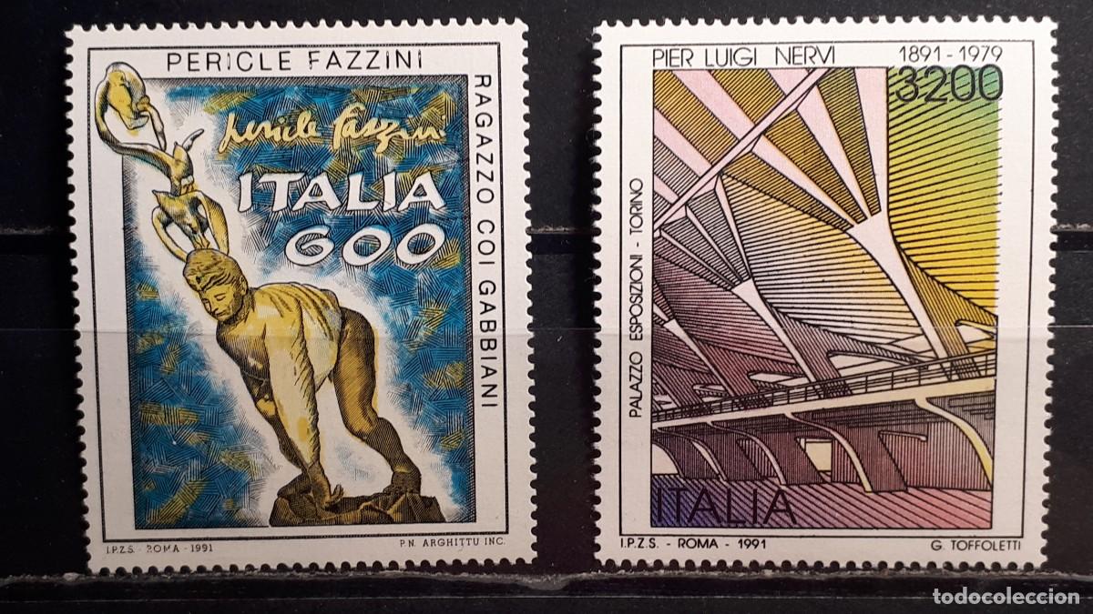 Sellos: ITALIA. A&Ntilde;O 1991. **. YVERT 1920/1