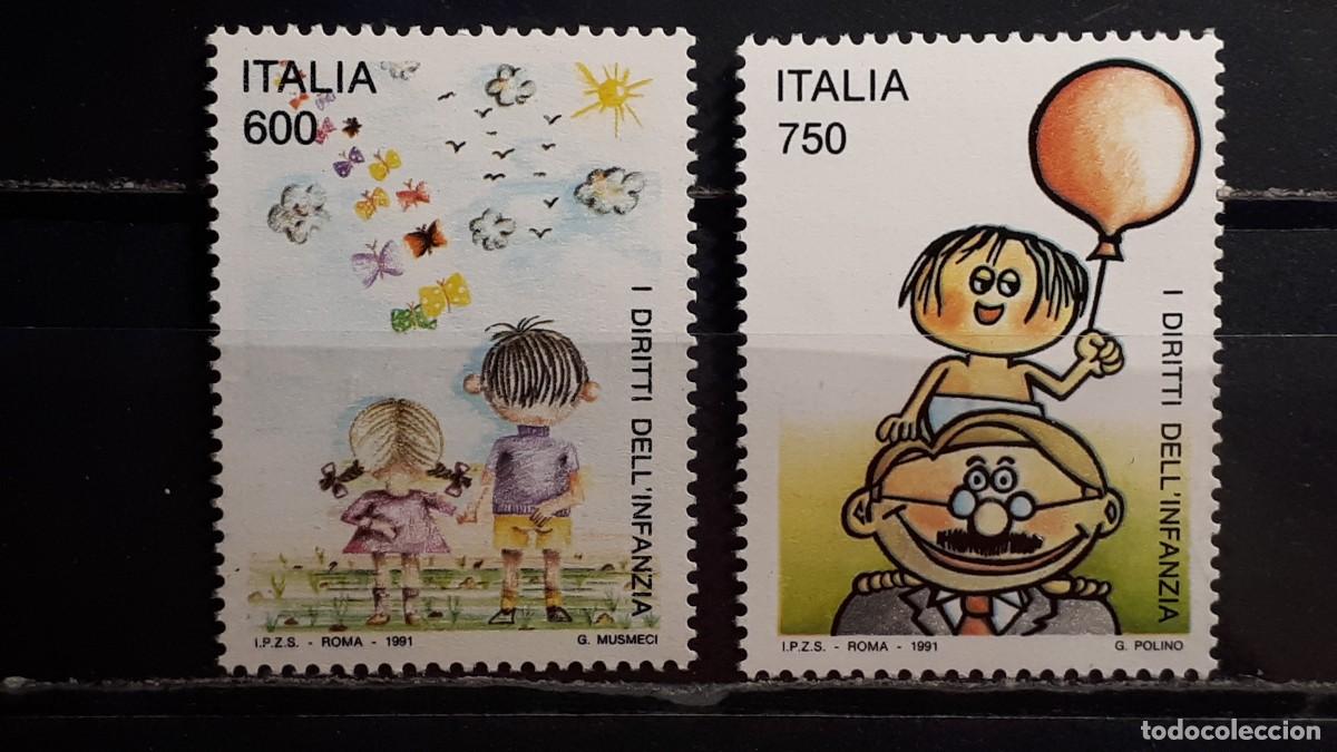 Sellos: ITALIA. A&Ntilde;O 1991. **. YVERT 1918/9