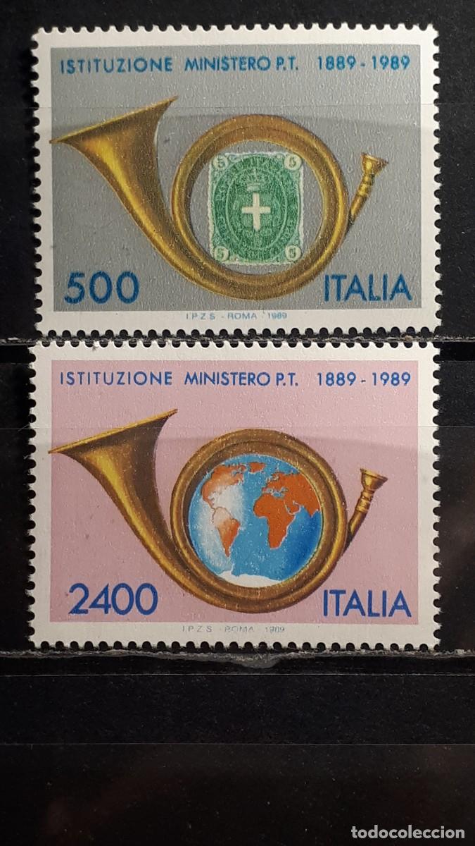Sellos: ITALIA. A&Ntilde;O 1989. **. YVERT 1820/1