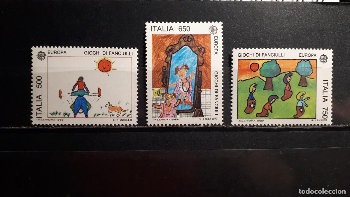 Sellos: ITALIA. A&Ntilde;O 1989. **. YVERT 1810/2