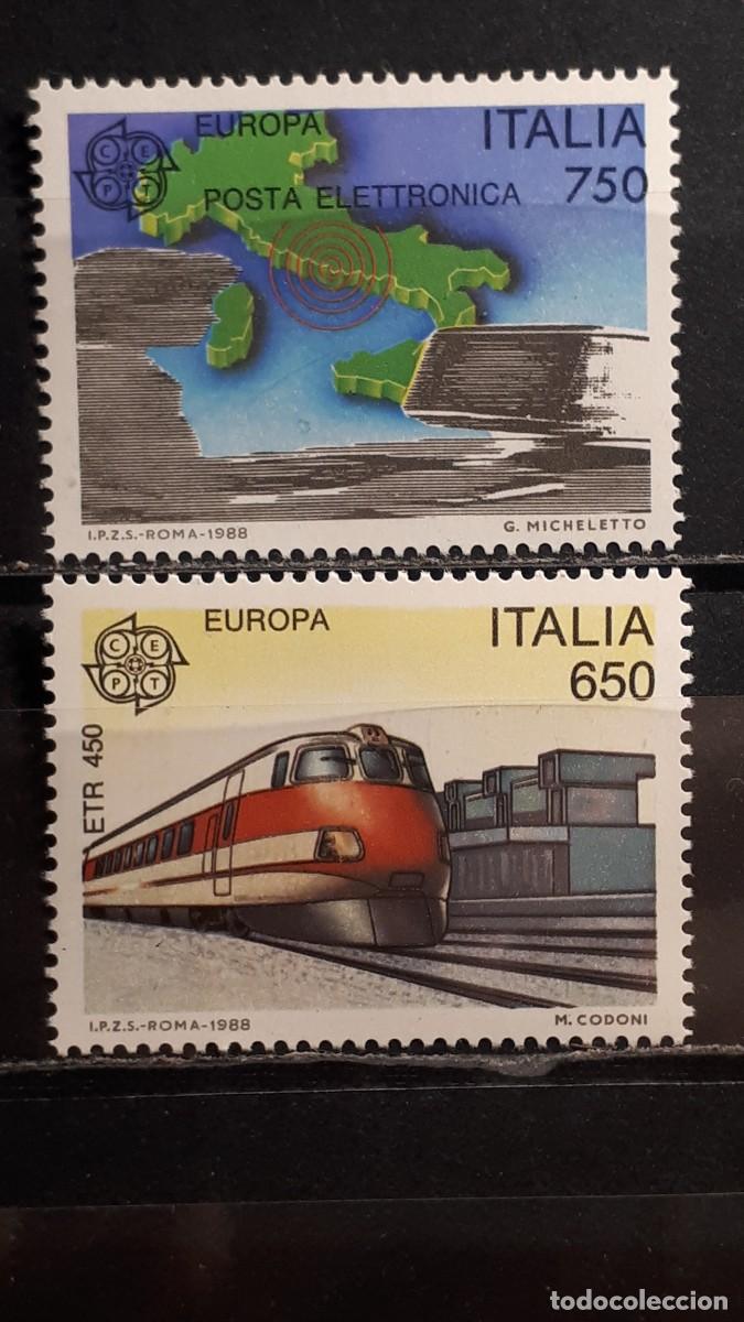 Sellos: ITALIA. A&Ntilde;O 1988. **. YVERT 1775/6