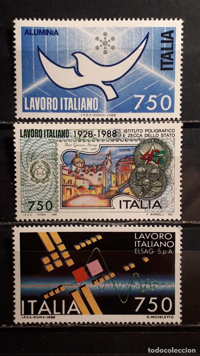 Sellos: ITALIA. A&Ntilde;O 1988. **. YVERT 1795/7