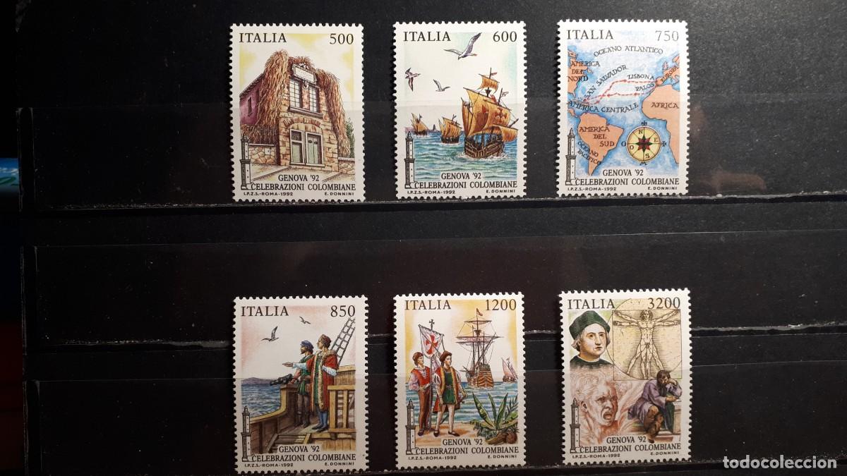Sellos: ITALIA. A&Ntilde;O 1992 **. YVERT 1976/81
