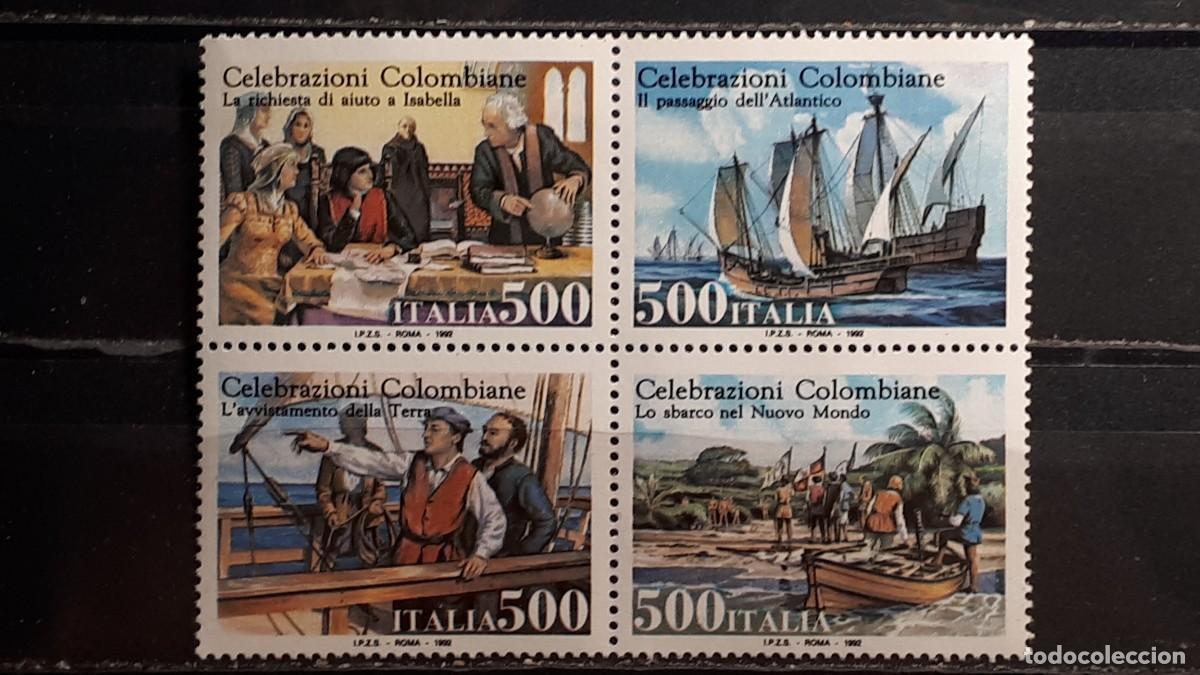 Sellos: ITALIA. A&Ntilde;O 1992 **. YVERT 1943/6