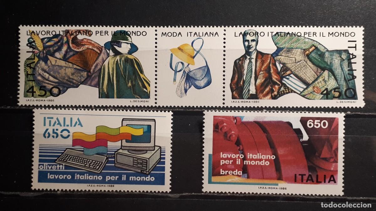 Sellos: ITALIA. A&Ntilde;O 1986. **. YVERT 1716/9