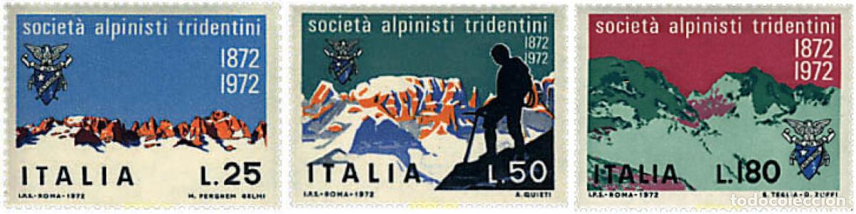 Sellos: 67011 MNH ITALIA 1972 CENTENARIO DE LA SOCIEDAD DE ALPINISTAS TRIDENTINOS