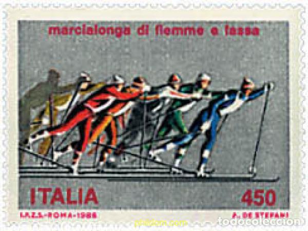 Timbres: 67051 MNH ITALIA 1986 15 CARRERA DE ESQUI DE FONDO &rdquo;MARCIALONGA&rdquo;