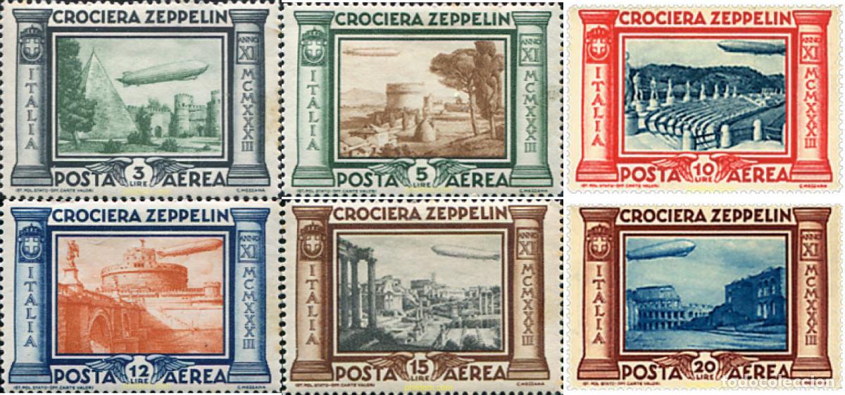 Sellos: 66946 MNH ITALIA 1933 VIAJE DEL ZEPPELIN A RIO DE JANEIRO