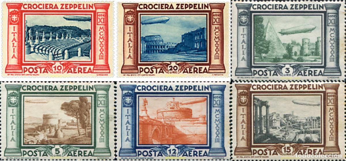 Sellos: 332700 HINGED ITALIA 1933 VIAJE DEL ZEPPELIN A RIO DE JANEIRO
