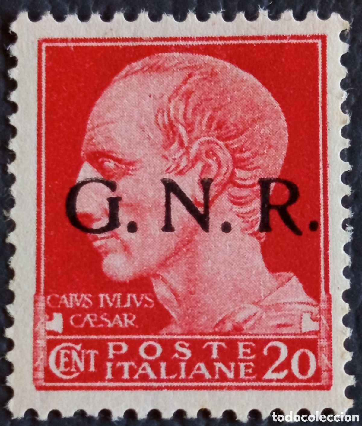 Sellos: Italia RSI 1943 GNR Verona 20c Giulio Cesare Sas.473 MNH
