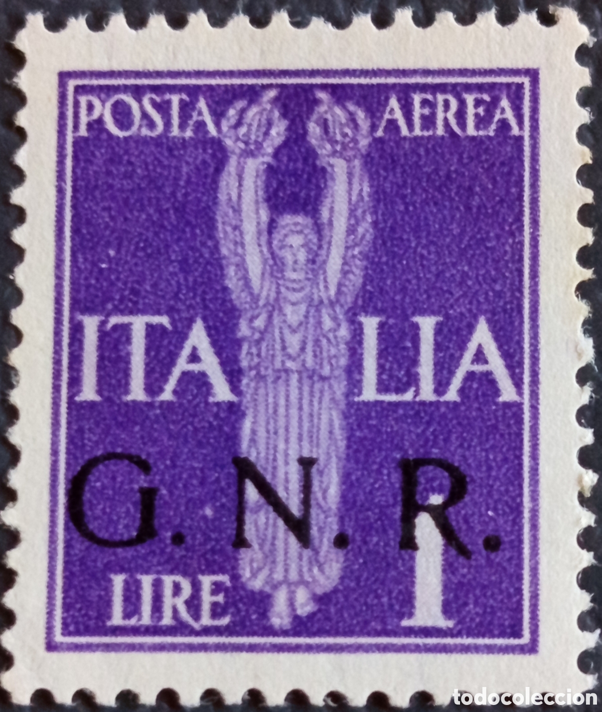 Timbres: Italia RSI 1943 G.N.R. Posta Aerea L.1 Violetto Sas.121 MNH