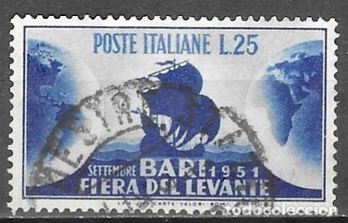Sellos: SELLO USADO DE ITALIA 1951, YT 608