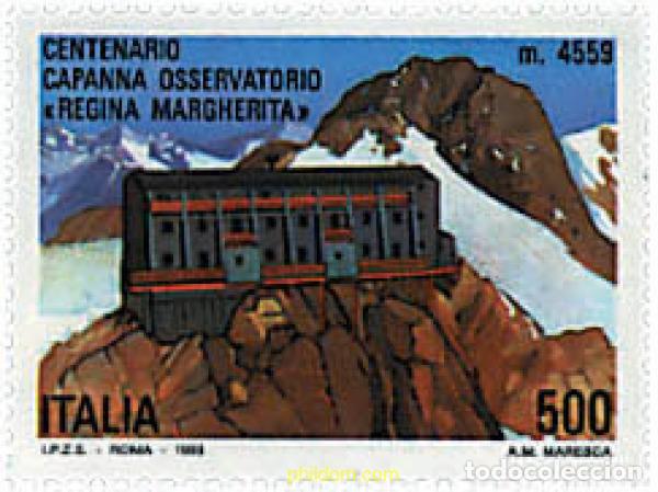 Sellos: 67086 MNH ITALIA 1993 CENTENARIO DEL REFUGIO DE MONTA&Ntilde;A REGINA MARGARITA. 4559 M.