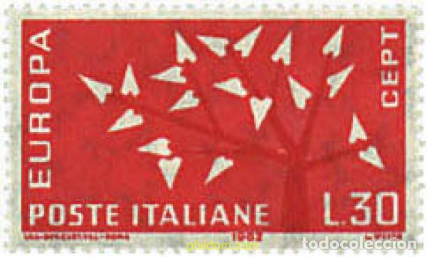 Sellos: 216855 MNH ITALIA 1962 EUROPA CEPT. ARBOL CON 19 HOJAS