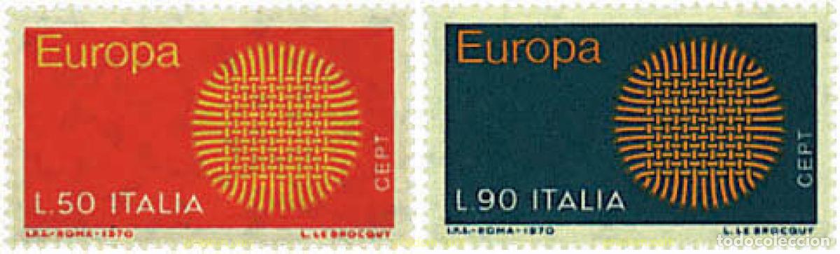 Sellos: 62211 MNH ITALIA 1970 EUROPA CEPT. SOL FLAMANTE